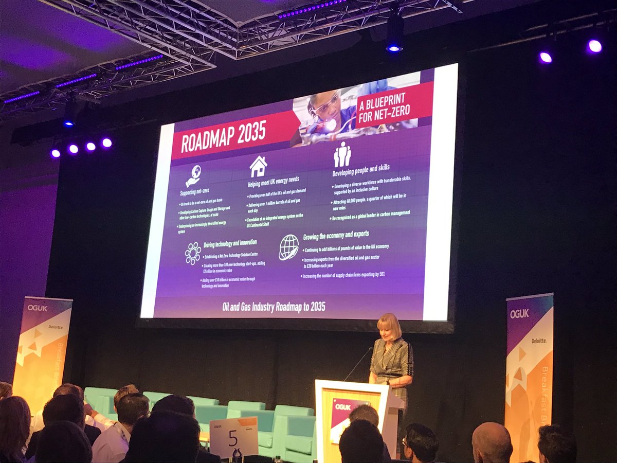 ApolloEngineer's tweet photo. We’re up early for day 2 of #OffshoreEurope. Deirdre Michie kicks off the unveiling of @oilandgasuk’s economic report at the business breakfast and roadmap 2035. #PassionateAboutEngineering #OurVisionOurFuture https://t.co/jZ01c660s5