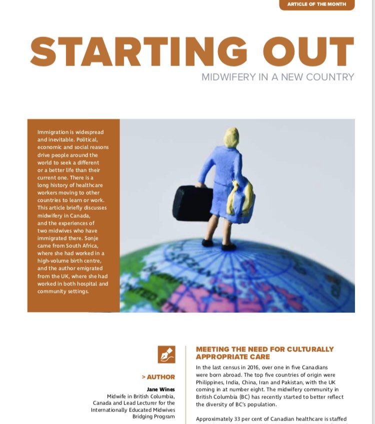 TPM_Journal's tweet photo. @janethemidwife thank you for our lead article this month about practice in Canada. New beginnings are always round the corner for students and qualifieds alike! https://t.co/yYgxoeE8xk 💜 https://t.co/mY5S8dvBJW