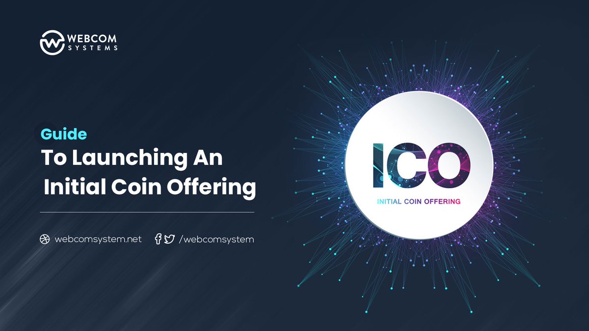 webcomsystem's tweet image. Guide To Creating & Launching An Initial Coin Offering (ICO)
webcomsystem.net/blog/guide-to-…
#WebcomSystems #initialcoinoffering #icodevelopmentsolution #icodevelopmentservices #icodevelopmentcompany
