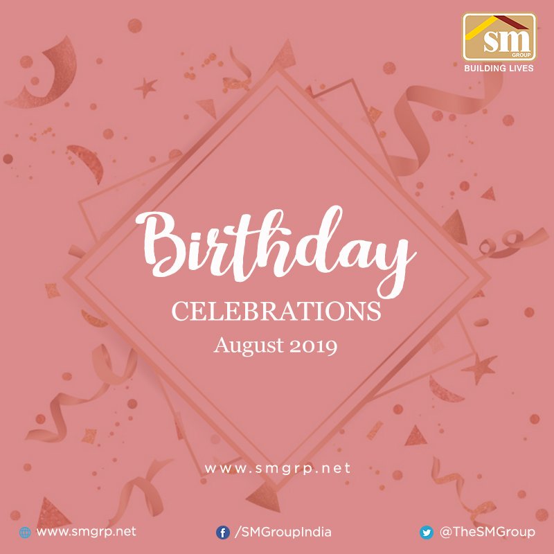 SMSonsHoldings's tweet photo. For us, our #team is special and so are their #birthdays. Our team had a gala time #celebrating birthdays of Kuldip Boruah, Kabindra Nath, Harun Rashid, Neelam Bhagawaty & Monisha Saha recently.
#smgroup #smcorp #infrastructure #buildinglives https://t.co/uFyqfsHBjG