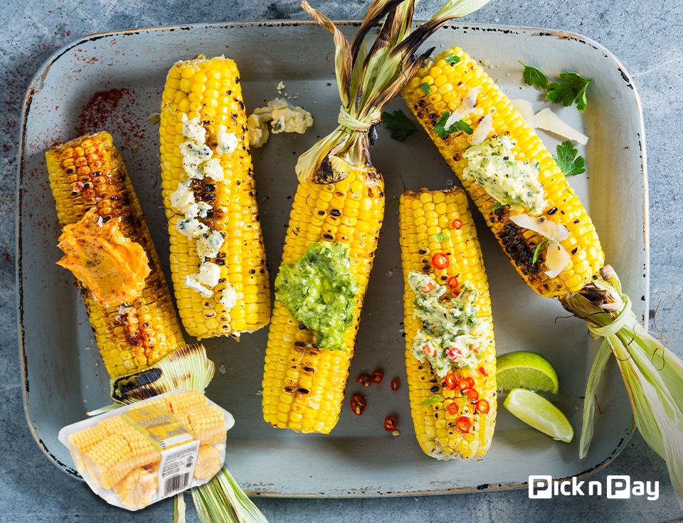 PicknPay's tweet photo. Take your braaied corn to the next level with these super-easy and speedy flavoured butters #PnPSummerSorted > https://t.co/U8Cg19nmm7 https://t.co/5duWBi4UBO