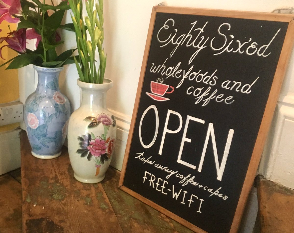 EightySixdUK's tweet photo. We r back &amp; Open with regular hours 🙌 Come say hi, it’ll be great to see ya! #cafe #ironbridge #hasbeancoffee #freshfood #eightysixd #coffee https://t.co/Bb5eCO7aO6