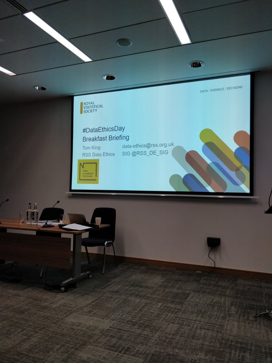 RSSAnnualConf's tweet photo. Today at the #RSS2019Conf we have the #DataEthicsDay sponsored by the @AdaLovelaceInst and organised by @RSS_DE_SIG Starting in meeting room 3B with breakfast now! https://t.co/pV73DdBswm