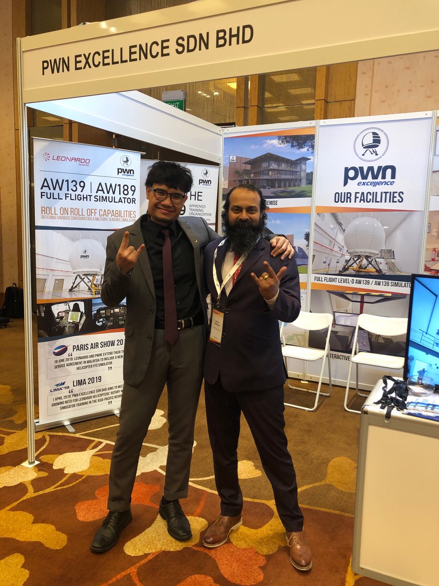 mukherjeesanjay's tweet photo. When #training meets #creativity, -great to reconnect with #AezlanShah #ajantaro at #APATS2019. @ajantaro is with #aviationtrainingcentre #PWNExcellence, also happens to be a #rockstar with #Malaysian #rockband #Carpark - looking forward to their new album later this year. https://t.co/DSpXqLvA8w