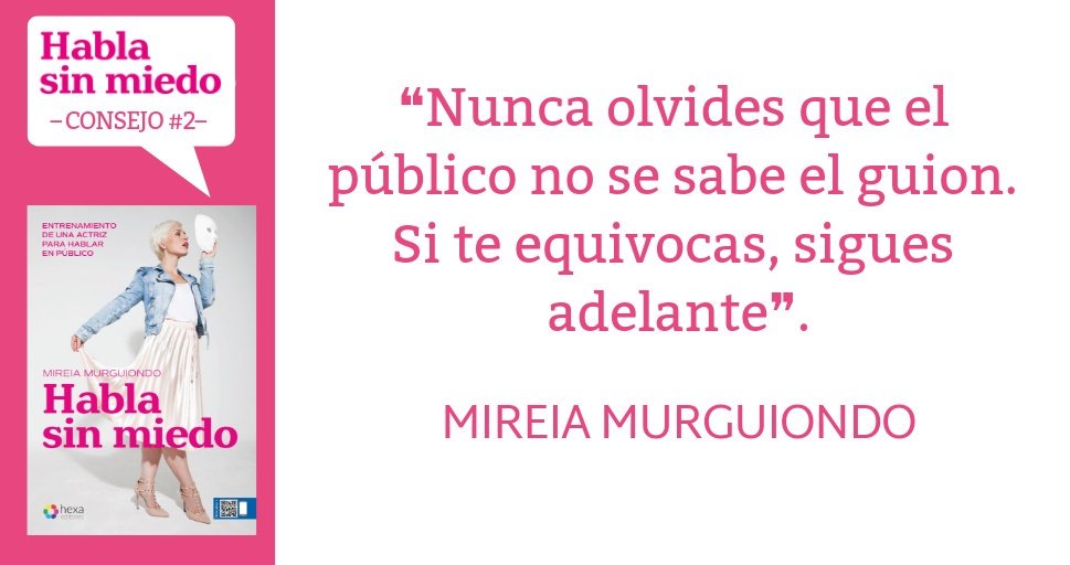 Habla_Sin_Miedo's tweet photo. «Nunca olvides que el público no se sabe el guion. Si te equivocas, sigues adelante». @Mmurguiondo en Habla sin miedo. 

Más aquí: https://t.co/aMki85zOJA

#HablarEnPúblico #Comunicación #Oratoria #ContenidoEsMás #Habilidades #MiedoEscénico https://t.co/UVa4Ua2AJM