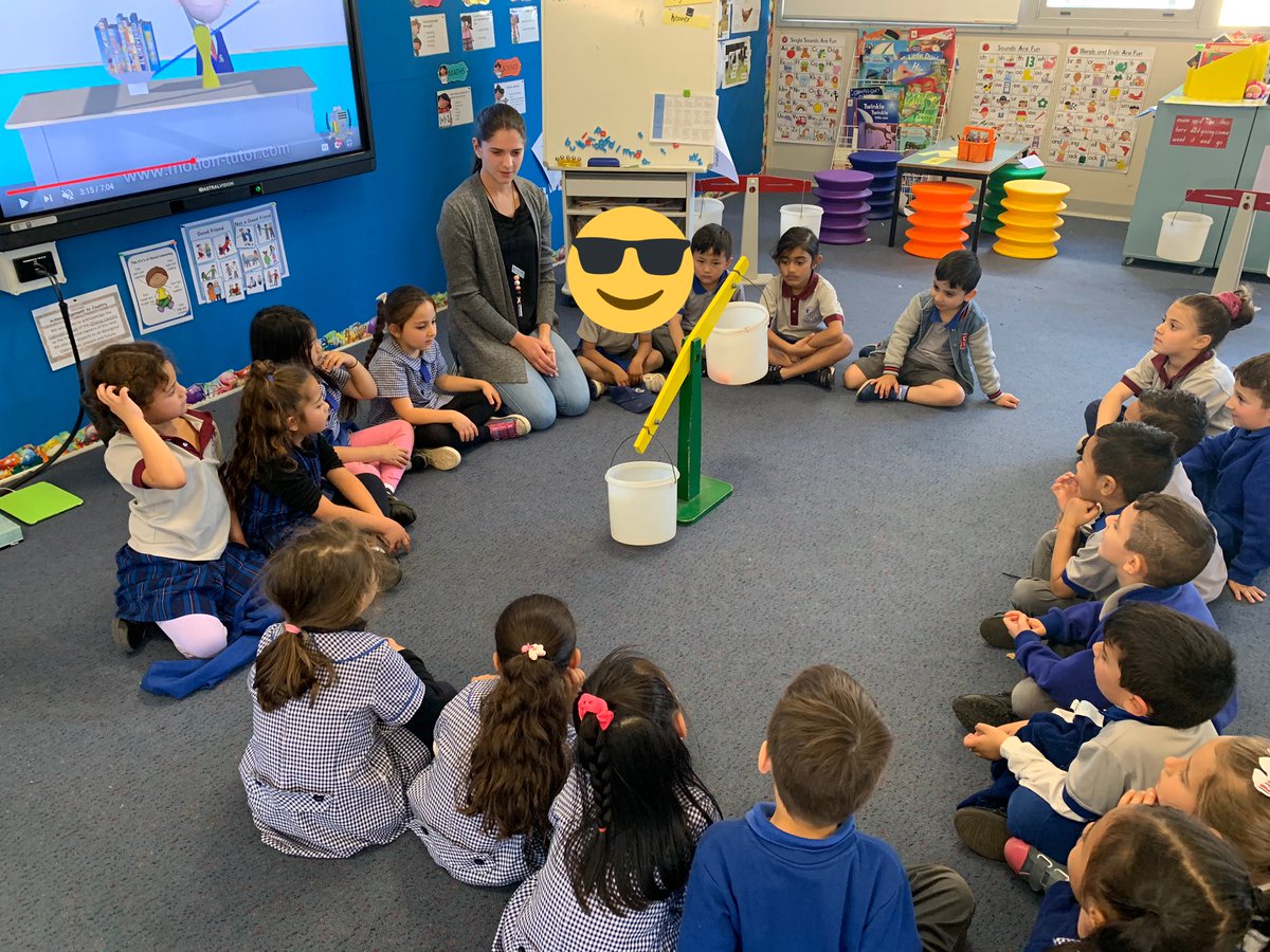 KCfair19's tweet photo. Today we learnt about Mass with Miss Marcus(our prac teacher) we had so much fun using the balance arms to see which items were heaviest and lightest @fairvaleps https://t.co/Sht3pcTBU8