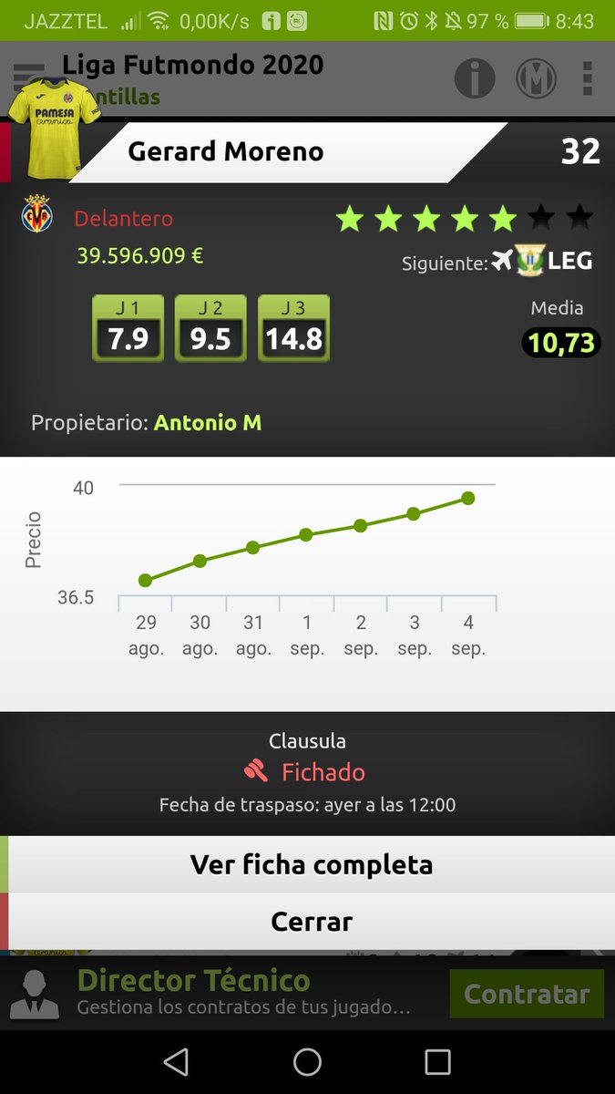 chicha681's tweet photo. B dias @futmondo. Estoy viendo que ayer y hoy está fallando el mercado. Os lo digo xq pagué dos clausulas el domingo, y ayer se tenía que haber producido el traspaso. Y a mayores, hoy da por finalizado el mercado a jugadores que no se había cumplido el plazo. Liga Futmondo 2020 https://t.co/rI5I7HwOmh