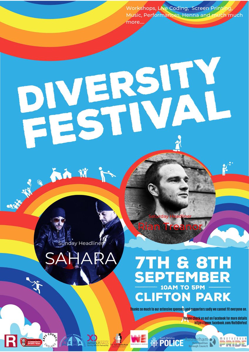 MusicalMrFox's tweet image. Diversity Festival is happening this weekend as part of the #Rotherham Show's 40th Anniversary celebrations!
There will be plenty of #music, #dance and #arts as well as food and drink and lots of fun events for little and big kids to enjoy, so I hope to see you there!