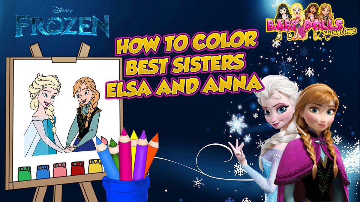 DollsShowtime's tweet photo. ✿(◠‿◠)づ Watch Episode 34 📺【https://t.co/OYLQ9a3zXO】- How To Color #Frozen Two Best Sisters Anna and Elsa.
#Frozen2 #disneyfrozen #frozenAnna #frozenElsa #forkids #aww #queenelsa #princessAnna #ElsaandAnna #howtocolor #coloringpages #coloringbook #coloring #coloringforkids https://t.co/YHZDgLKhXs