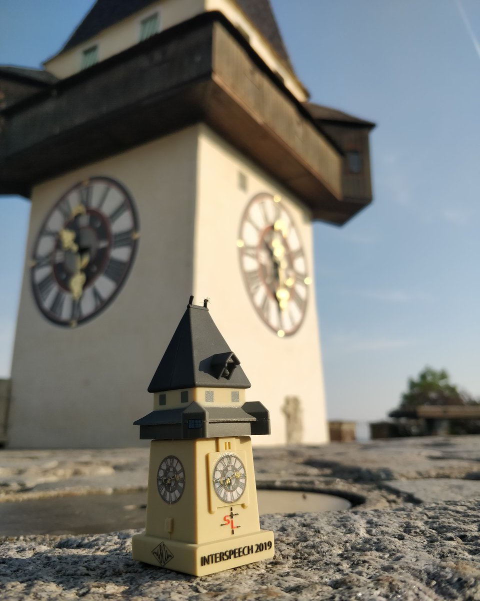 interspeech2019's tweet image. Less than two weeks to #interspeech, we are excited 🥳
Did you know that every conference bag will include a USB Stick that looks just like our city landmark, the #graz clocktower? 😍

#speech #conference @interspeech2019