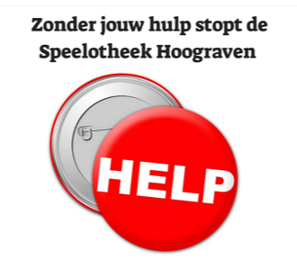 #Speelotheek #Hoograven voelt zich bezorgd. Er zijn genoeg leden maar te weinig vrijwilligers. Wilt u een handje helpen? Meld u aan via speelotheekhoograven@gmail.com