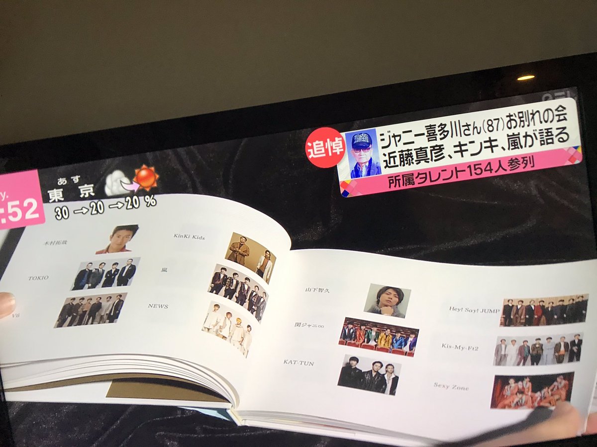 ジャニーさんお別れの会 関係者向けアルバム