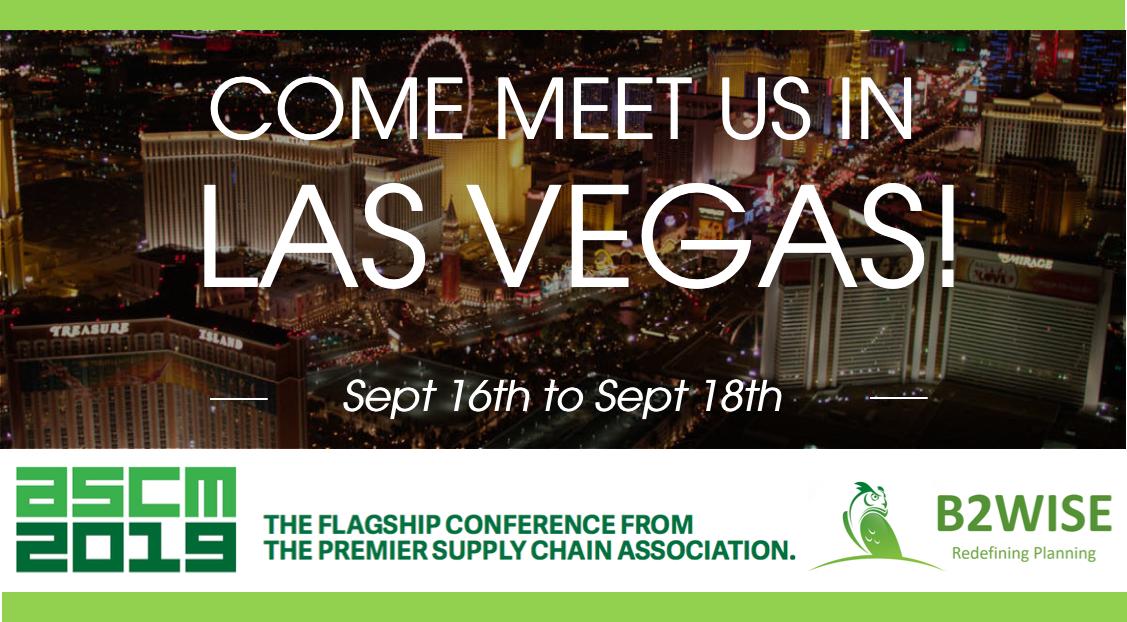 B2wiseFrance's tweet photo. Happy to announce that we will be part of the #ASCM 2019 annual conference (previous #APICS conference) in #LasVegas this September!
#DDMRP #DemandDriven #SupplyChain #DDBRIX #B2WISE https://t.co/xrPFLsGYiC