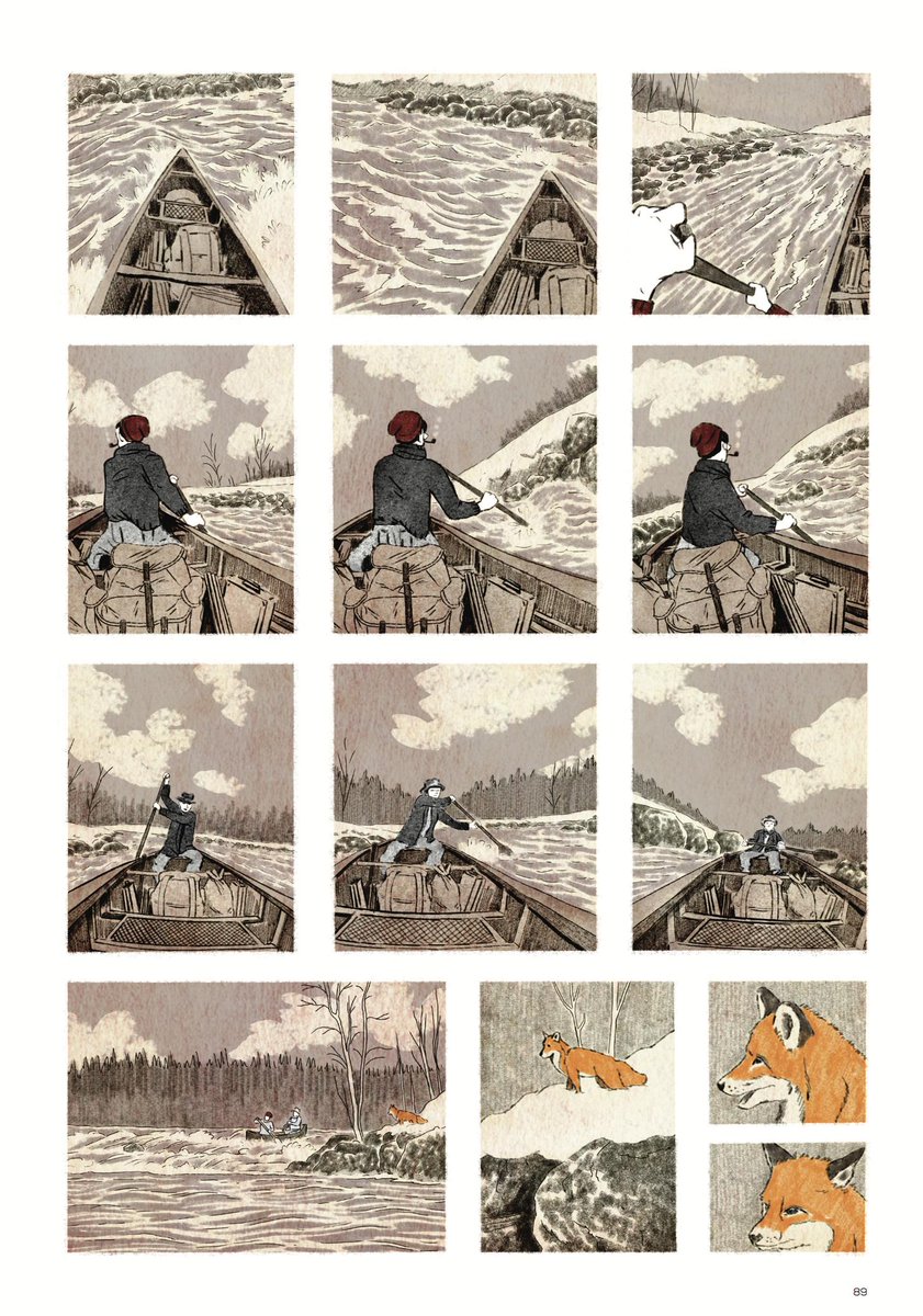 "La beauté de l'album se suffit à elle-même. Les dessins subliment véritablement ce récit poétique."
- L'Express
"Tom Thomson - esquisses d'un printemps" de Sandrine Revel, @EditionsDargaud