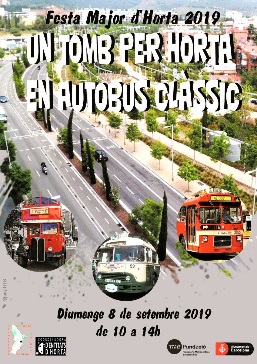 andana_central's tweet photo. Aquest diumenge podreu donar un tomb en #autobús clàssic per #Horta.
Allà hi serem col·laborant.

No us ho perdeu! 😉😊 https://t.co/7WGZCazyov