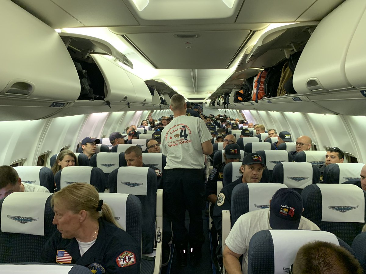Oakland CATF-4 has deployed to Hurricane Dorian. They have arrived in Charlotte NC and waiting for assignment. #HurricaneDorian #oakland #fema #usar