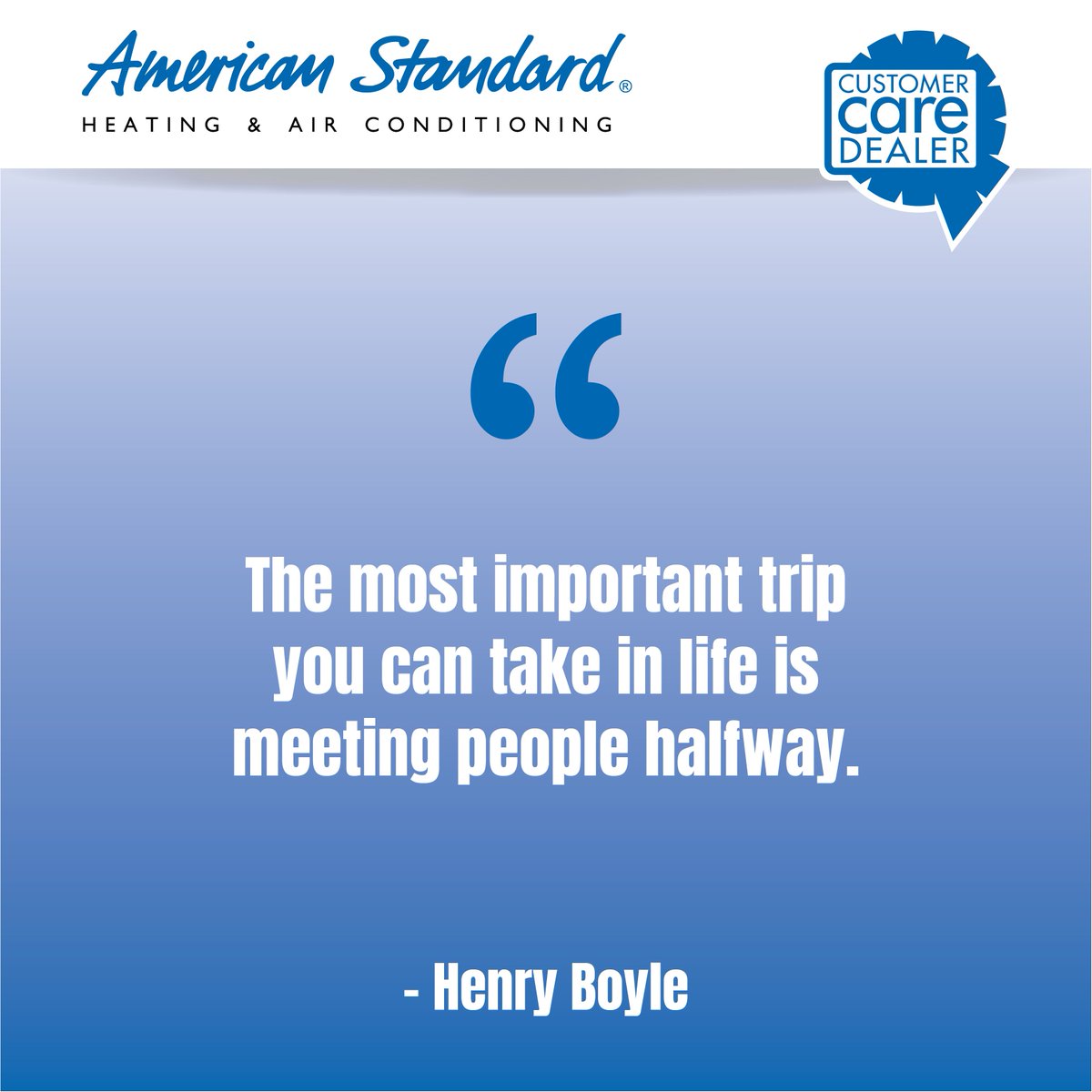 CCDealer's tweet photo. “The most important trip you can take in life is meeting people halfway.” – Henry Boyle https://t.co/zw0orKqnmD