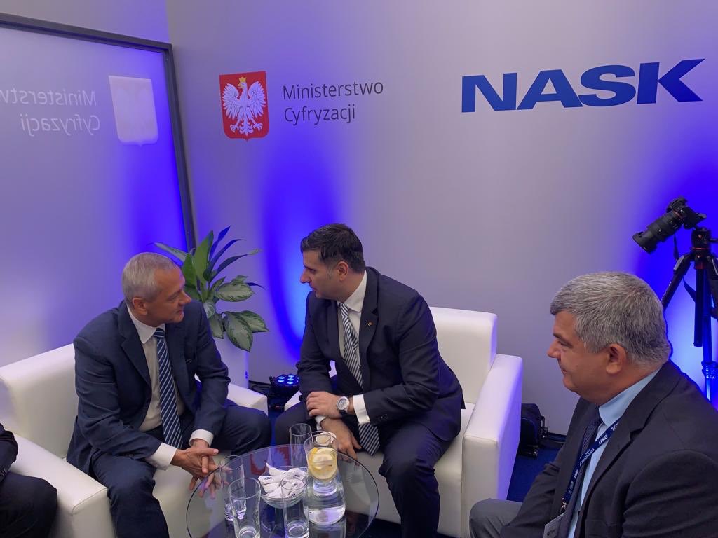 Great meeting today in Krynica with Marek Zagorski <a href="/marekzagorski1/">marek zagorski</a> , Polish minister for digital affairs: 5G rollout, cyber security, G2G in Bucharest sept 2019