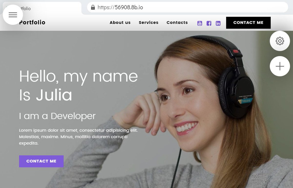 8bsite's tweet image. 8b Easy Website Builder | Create your Portfolio!

Start Now: a.8b.com

This is a simple to manage portfolio template you can use to create your own web page that represents you, your work and experience. Just give it a shot: 8b is free!