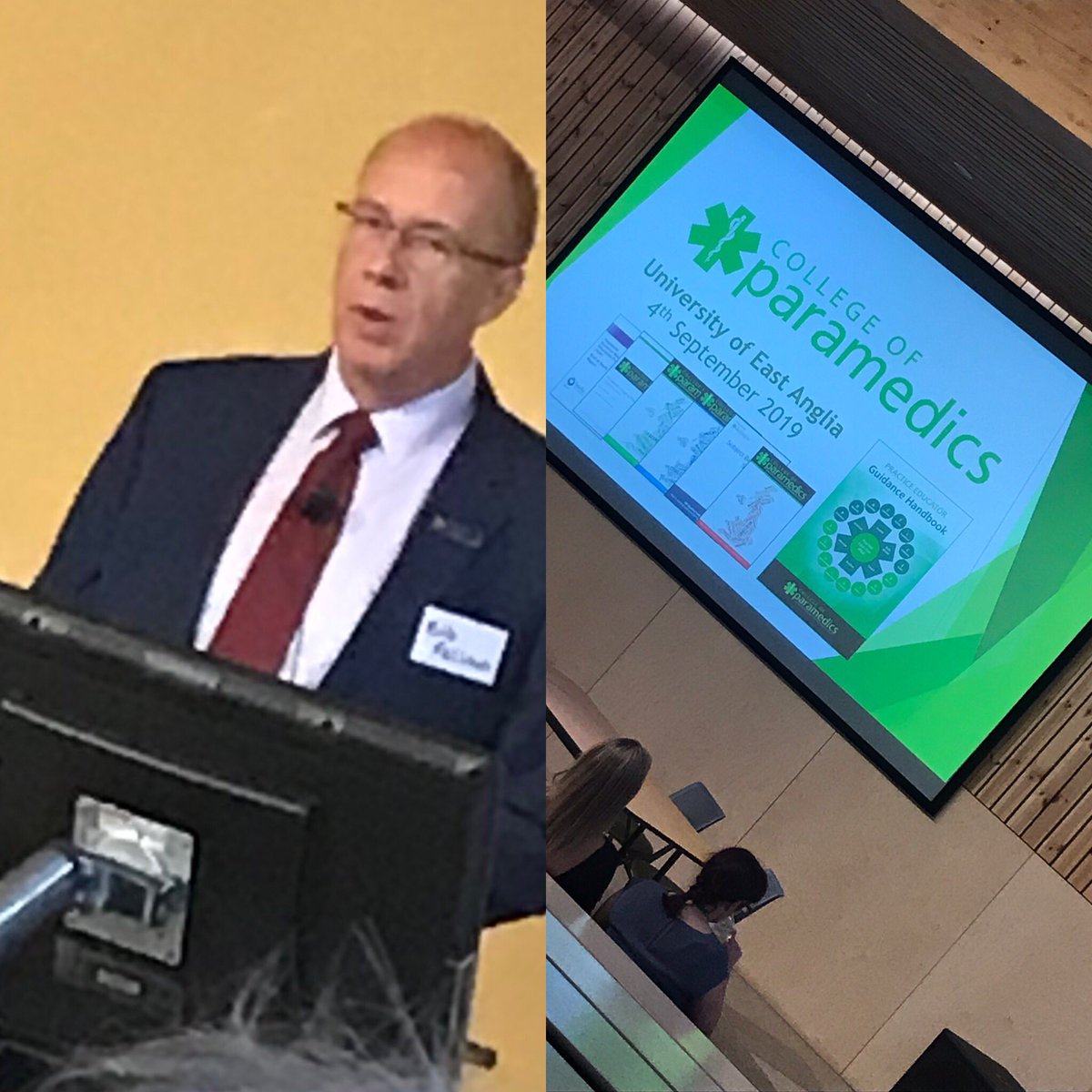 natslou28's tweet photo. @ParamedicTutor talk values based practice in paramedic at #PHECed its very interest to here how the @ParamedicsUK is growing https://t.co/cBxB0fdjjV