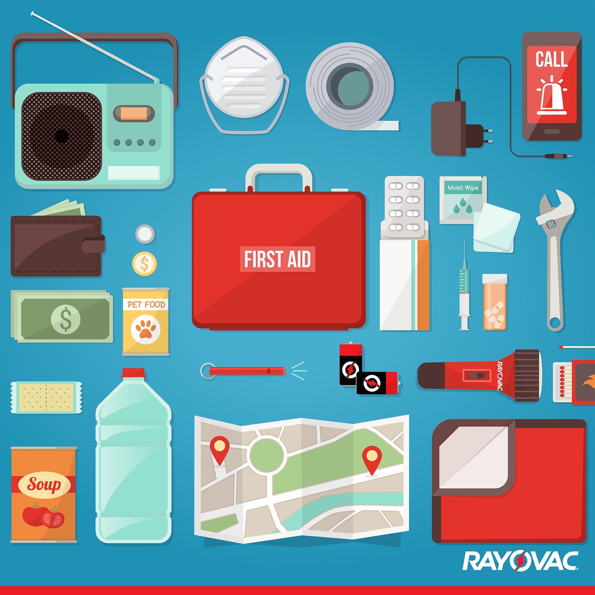 Storm season is in full swing. Make sure your storm prep kit is stocked and your devices have fresh batteries.