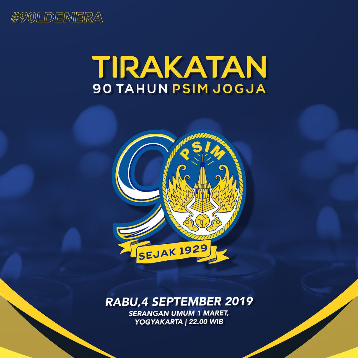 Tirakat bersama, menuju #90LDENERA 

Mari berdoa bersama untuk menyambut 90 tahun PSIM di titik 0 kilometer Yogyakarta. Diharapkan kepada semua elemen tetap menjaga keamanan, kenyamanan, dan ketertiban dalam acara ini.

#LaskarMataram #AYDK #SpiritOf1929 #90ldenEra