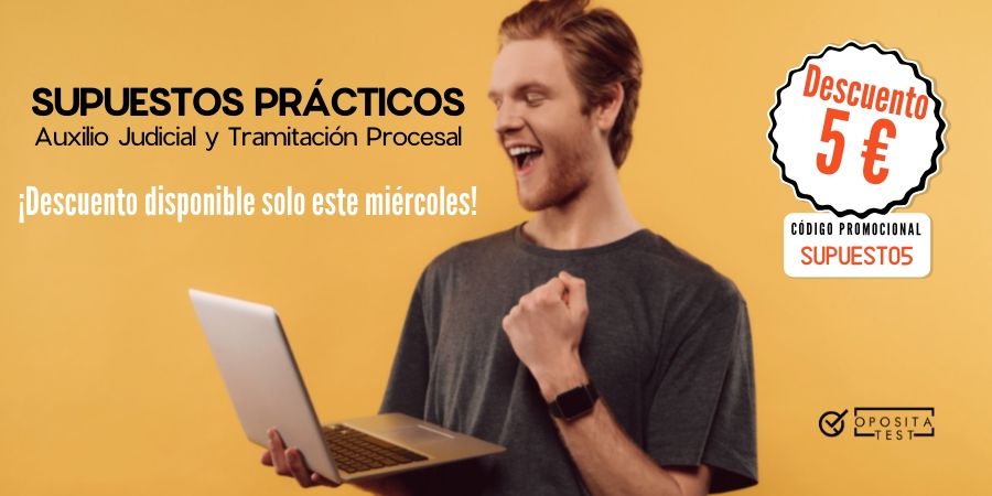 Opositatest's tweet image. Este miércoles os regalamos 5 € 🎁 para utilizar en los 30 #Supuestos prácticos de #Tramitación y #Auxilio.

Código Promocional ➡️ SUPUESTO5

🔖 Comprar Supuestos de Tramitación: ow.ly/CcDP50vWc8h

🔖 Comprar Supuestos de Auxilio: ow.ly/zxP250vWc5T