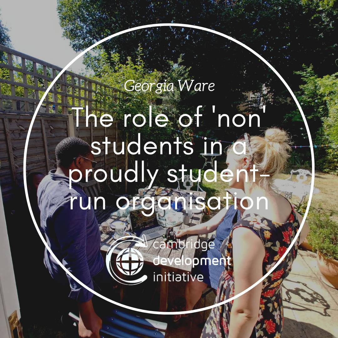 Georgia Ware, a member of our Board of Trustees, talks about the roles of non-students in CDI - a proudly student-run organisation.

Read the post here: cambridgedevelopment.wordpress.com/2019/09/04/the…

If you'd like to get involved with our fundraising, visit our JustGiving page justgiving.com/campaign/cdisu…