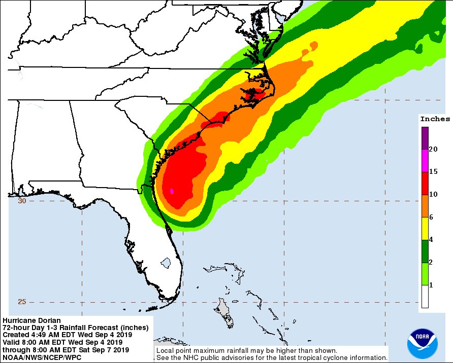 The @NWSWPC has issued a High Risk area for flash flooding over