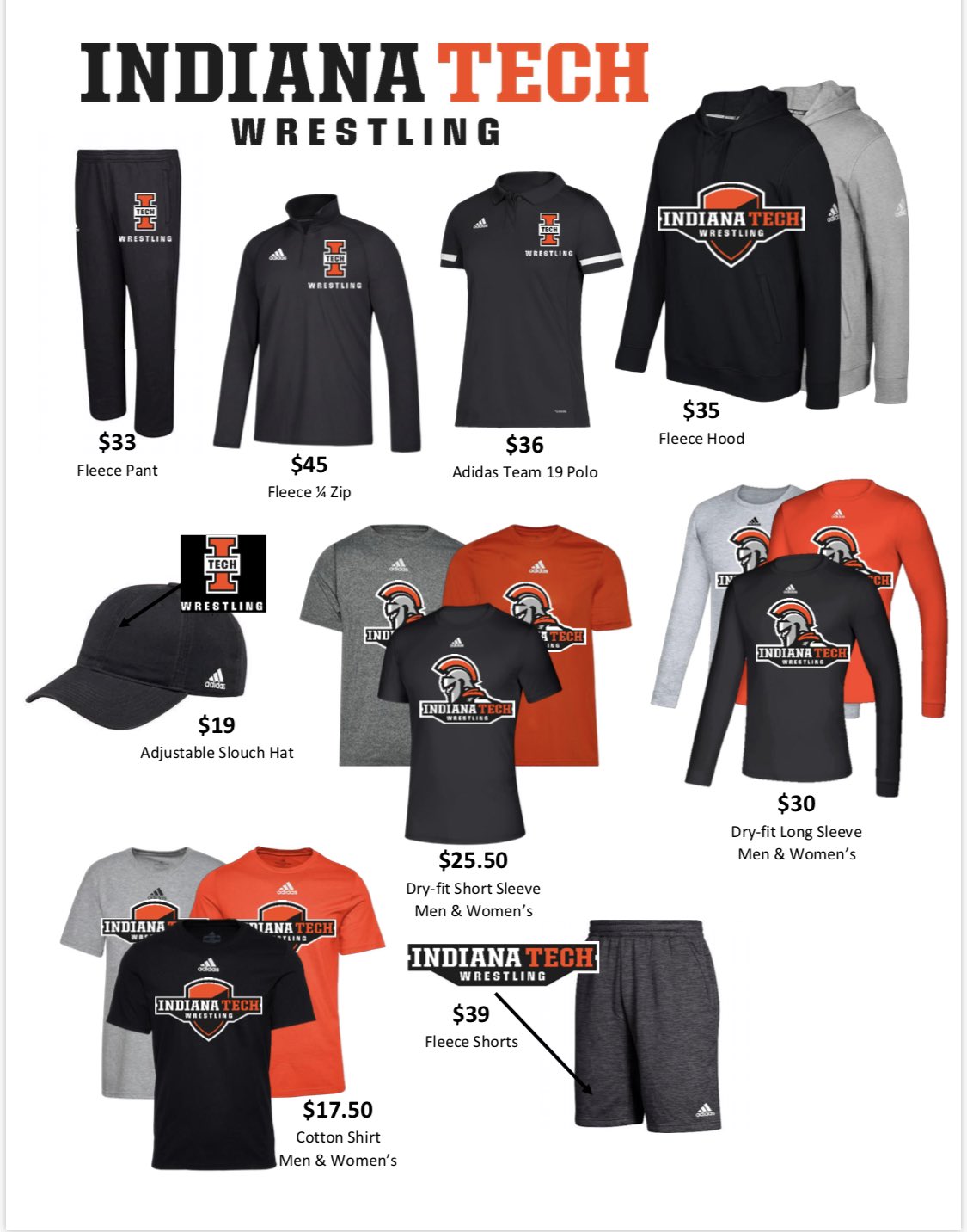 Indiana Tech Wrestling on Twitter: "Team shop is now open! Follow the