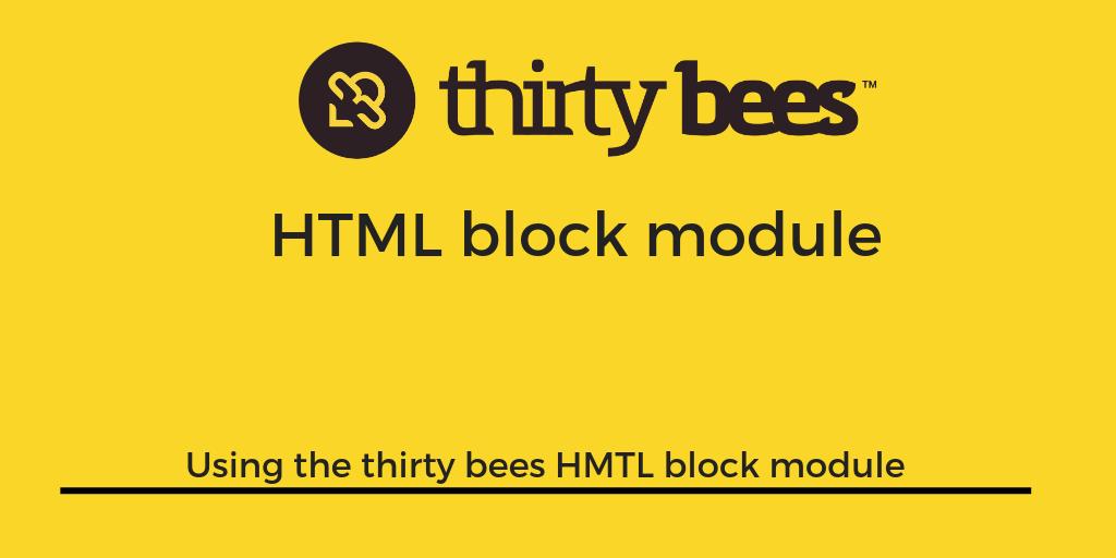 thethirtybees's tweet photo. Trying out the new thirty bees HTML Block module https://t.co/ZrT9LhTrV5 https://t.co/O5WsaTE2mO