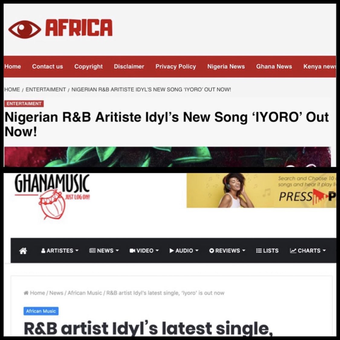 BWLAgency's tweet photo. To all the beautiful women, @Idyl_Music has something for you! 

Last month, @UMGNigeria artist, Idyl, released a new track, Iyoro! 

To launch the song, we generated online and social media coverage across various West African platforms! 

#newmusic #umg #bwlagency #music #pr https://t.co/gH9RsJerM7