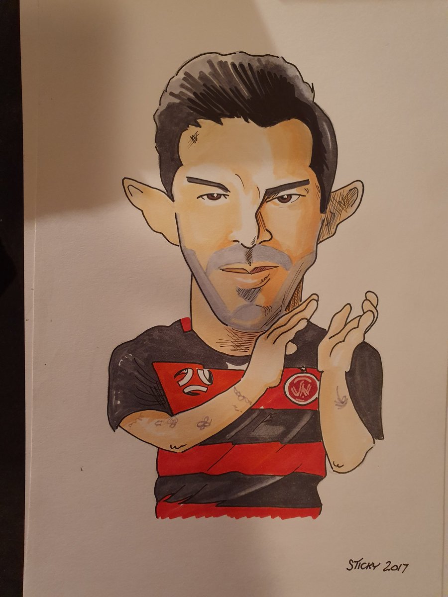 Stickytoons1's tweet photo. Trying to find a cartoon I did a while back of Oriol in the #stickyfiles but came across this one of @wswanderersfc footballer Alvaro Cejudo.probably get caned on Twitter but I still believe he could have been a legend if used better or more effectively by Gombow https://t.co/JjCbgnEOiD
