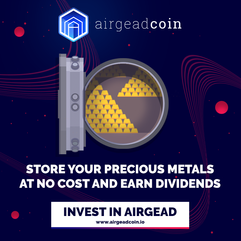 Airgead Coin is giving you the ability to store your #PreciousMetals at no cost, trade them, purchase goods and earn Dividends!

Ask us anything on Telegram: t.me/Airgeadcoin_Of…

#goldinvestment #goldprice #999gold #puregold #commodities #goldbacked #trade #crypto #AED