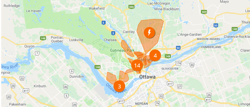 Cbc Ottawa On Twitter Hydroquebec Now Has About 14 500 Customers Without Power In Western Quebec Progress In Gatineau But A Newer Outage North Of Shawville Https T Co Zdr1gsggo0