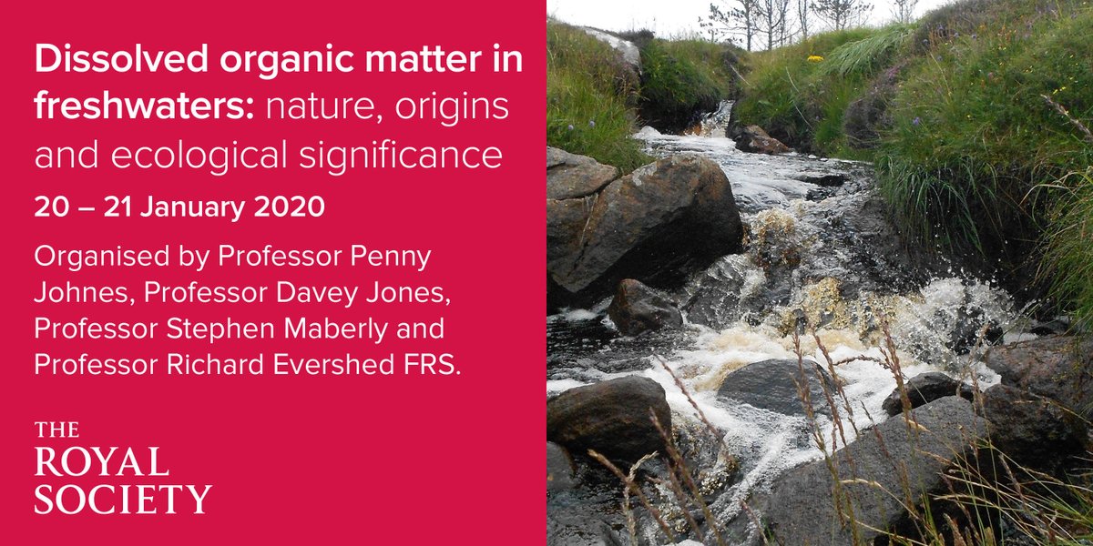 Do you wonder whether we might be missing something in our #nutrientmanagement efforts in catchments? Are you curious about the role that DOM might play in #eutrophication?  Come and hear from leading experts in the field at our @NERCscience @DOMinFreshwater @royalsociety meeting