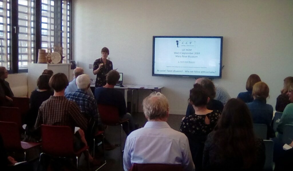 haslemeremuseum's tweet photo. Great to be at @learnlf with so many interesting g people #musrum5aday #connect @MaryRoseMuseum https://t.co/W8Jdf5Ce2L