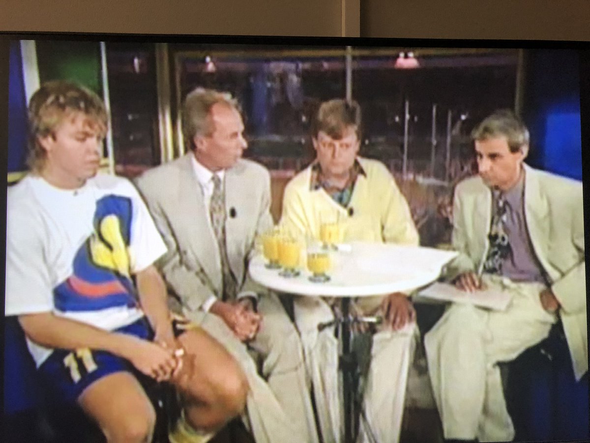 snettinatbak's tweet photo. Det serverades en hel del juice i studion under EM 92. https://t.co/0HLrRJd3xF