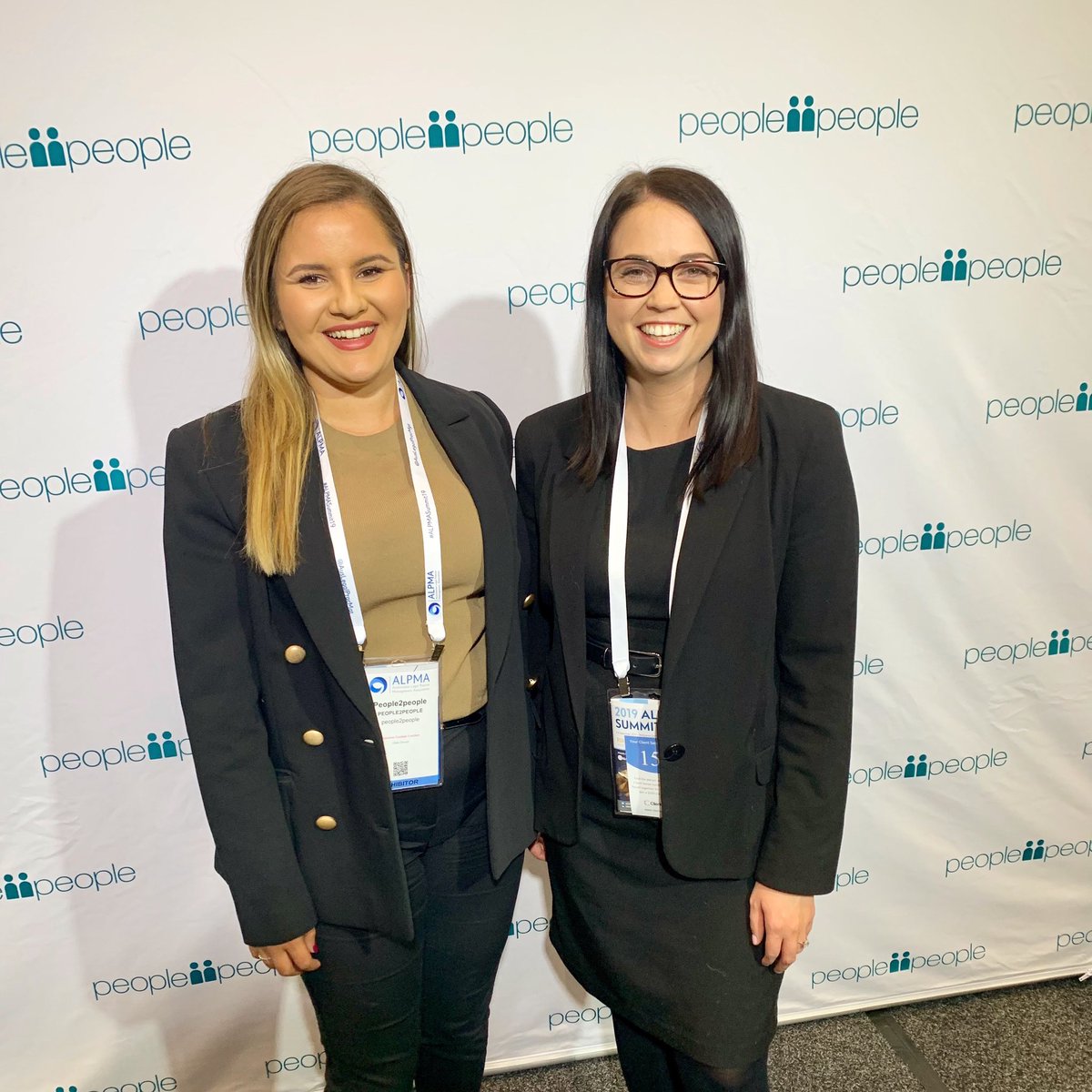 p2pKim's tweet photo. Ready for the ALPMA Summit!!! #alpmasummit19 #alpma @AusLegalPracMgt @p2pMaryS and I today at our booth https://t.co/N9qU9O3BsG