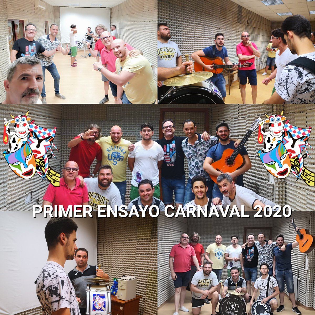 Aquí os dejamos unas fotos de anoche, fue nuestro primer ensayo de cara al carnaval 2020, empezamos muy ilusionados con compañeros nuevos, Autor nuevo e ilusiones renovadas.
VIVA EL CARNAVAL 
Si quieres formar parte de esta familia no dudes en llamarnos.