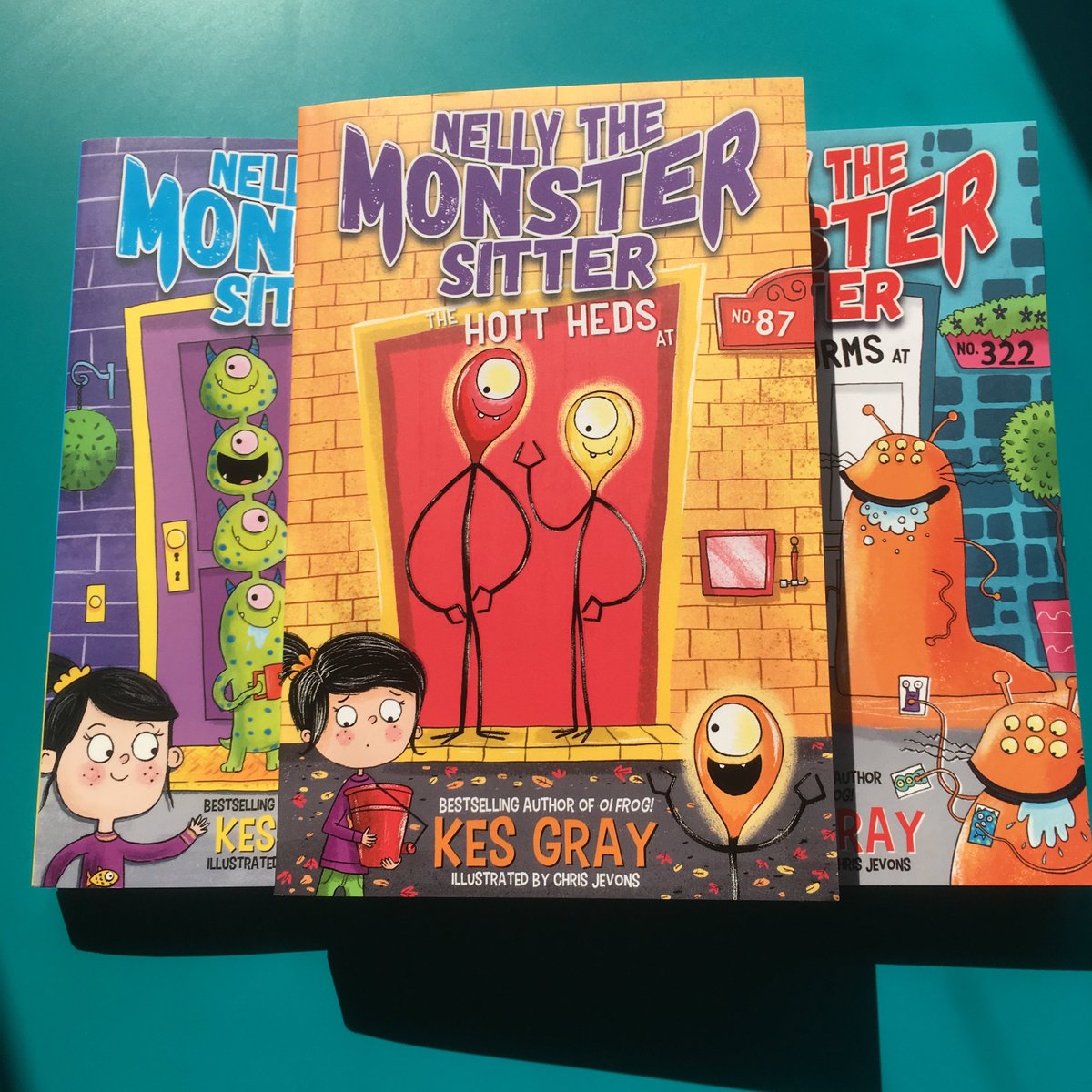 Over the last year, I’ve had the pleasure to illustrate a three book series written by #kesgray and published by the fab @hachettekids Here is the Nelly The Monster Sitter trilogy, expertly designed by @samuelperrett #brightreads #kidlit  #kidlitart #childrensbook #books