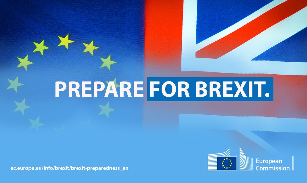 We have just published our 6th #Brexit preparedness communication – this is our final call to all EU citizens and businesses to prepare for the UK’s withdrawal on 31 October 2019.
More here → europa.eu/!Np37nU #Prepare4Brexit