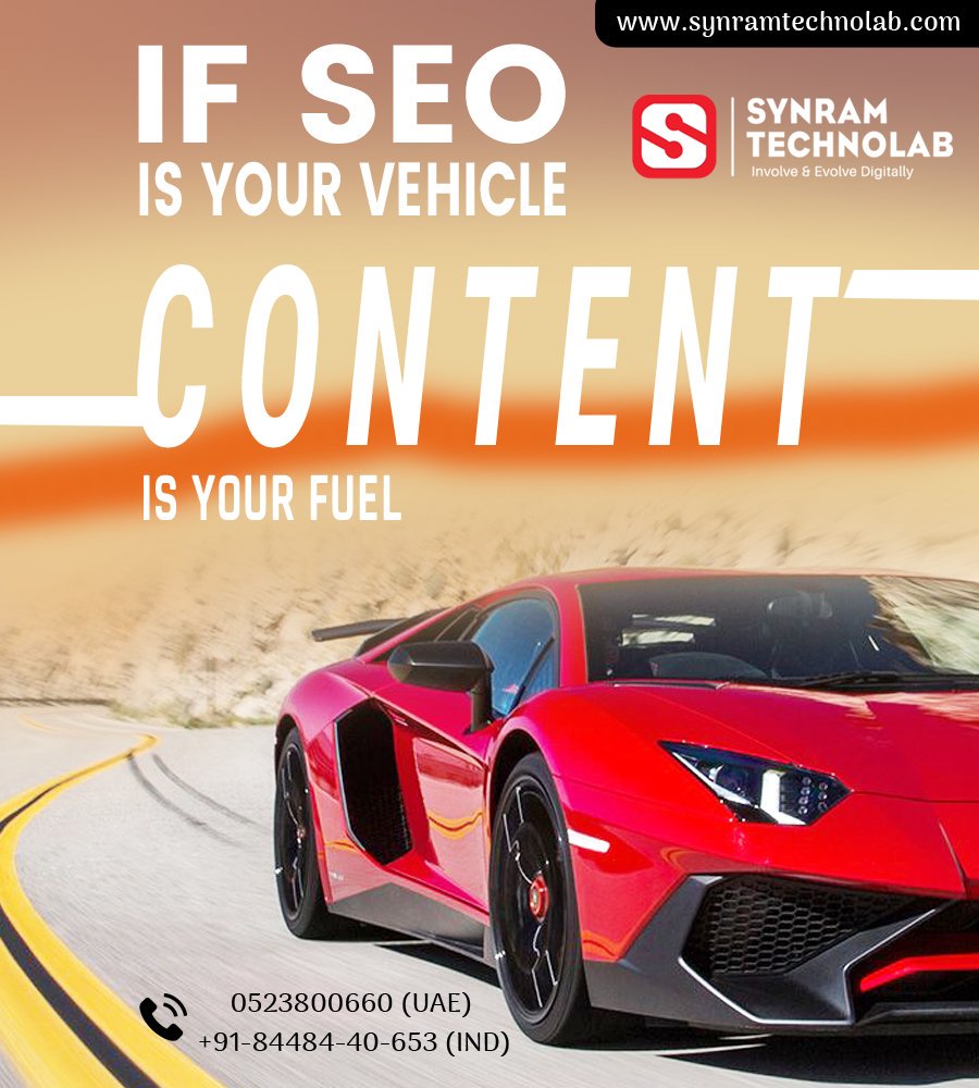 SynRamServices's tweet photo. Your Snazzy website without SEO &amp; Content  is like that 
Top end car without fuel
☎️Call Us: +91-91111-37555
💻Visit us: https://t.co/fsx7yiZmQ7
#boostyourbusiness Growyourbusiness Online Business Startup Ideas https://t.co/bcnbZT6DGi