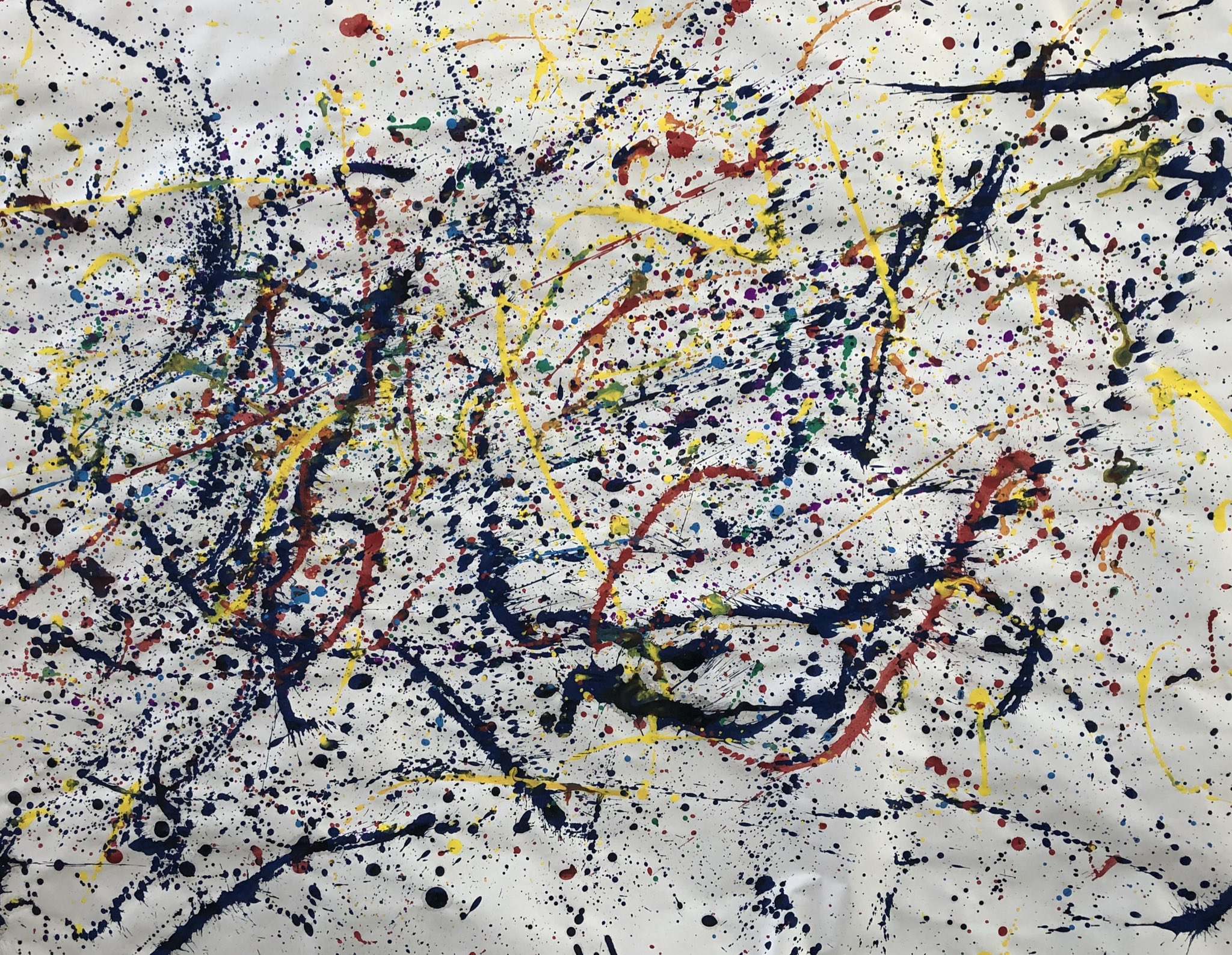 はむぱん Gx1b9jydnc あとこれが中学の授業で作らせたモダンテクニックのドリッピングの技法の授業作品です T Co 4lmn1fkhbb Twitter