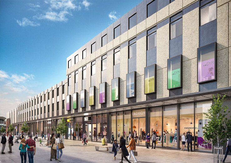 StevenageBetter's tweet photo. Have you been down Queensway North in recent weeks? The area is now a hive of activity as Reef introduce new retail, residential and commercial facilities. What are you most looking forward to about the transformation of our town? #Regeneration https://t.co/v4sCdVemdh