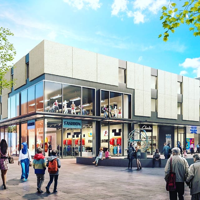 StevenageBetter's tweet photo. Have you been down Queensway North in recent weeks? The area is now a hive of activity as Reef introduce new retail, residential and commercial facilities. What are you most looking forward to about the transformation of our town? #Regeneration https://t.co/v4sCdVemdh