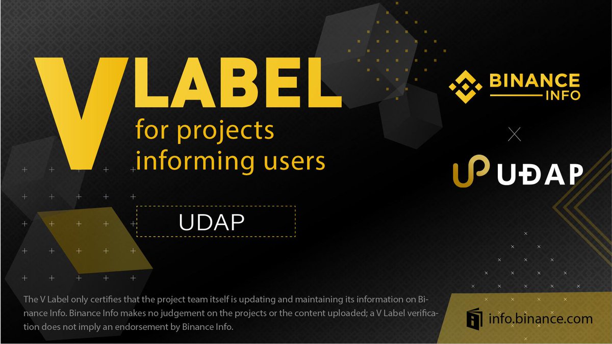 UDAP has officially joined <a href="/Binance_Info/">Binance Info</a>’s transparency initiative. By sharing project-related information such as news and progress reports on Binance Info, UDAP is contributing to keeping the community informed. Check out our page here: info.binance.com/en/currencies/…