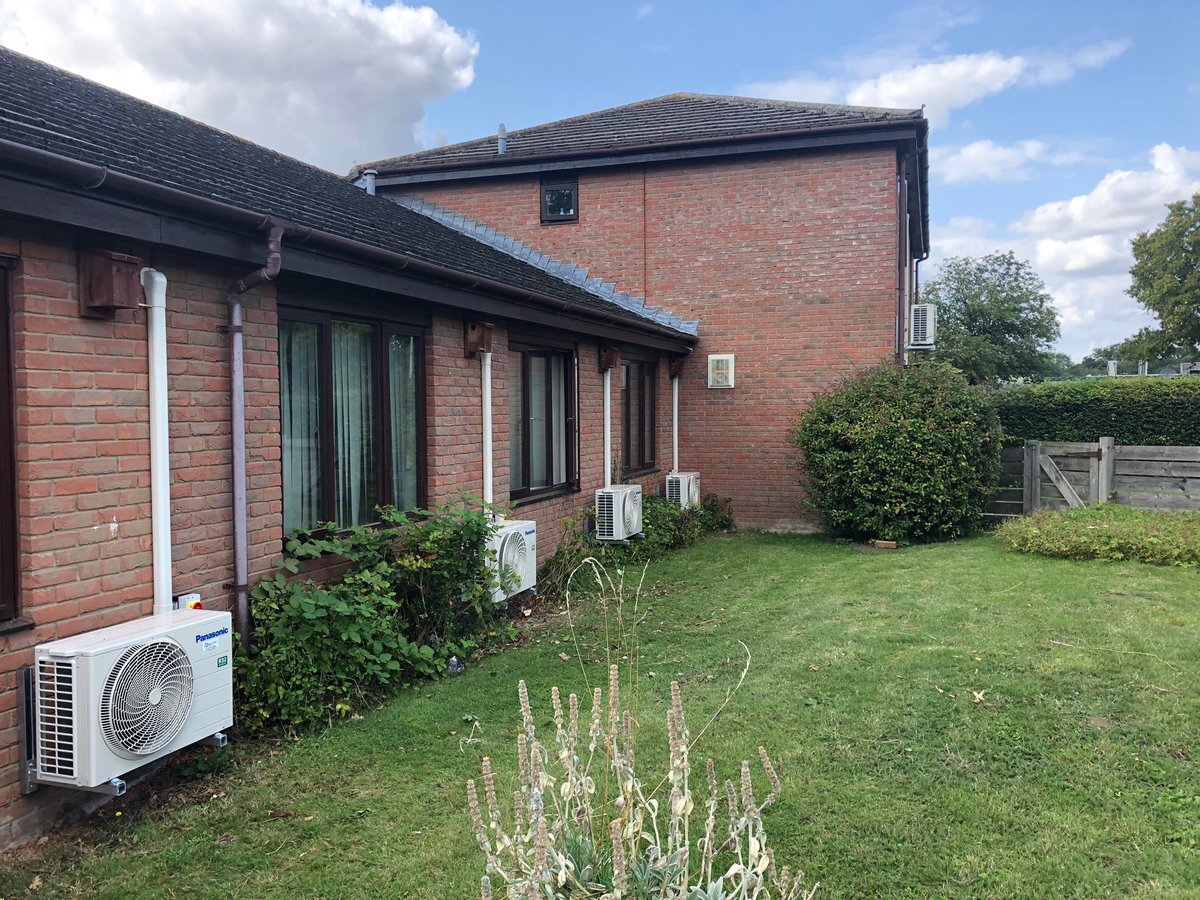 13 New Panasonic Wall Mounted Split Systems installed at a doctors surgery in Cambridge.
