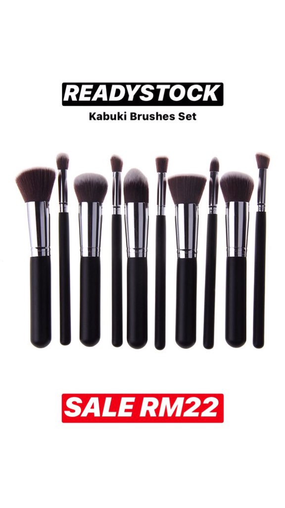 classymakeup_'s tweet photo. Kalau taknak lipsticks, kabuki brushes set pun kita ada jual😘

Woohooo! https://t.co/8dVx23Hkef