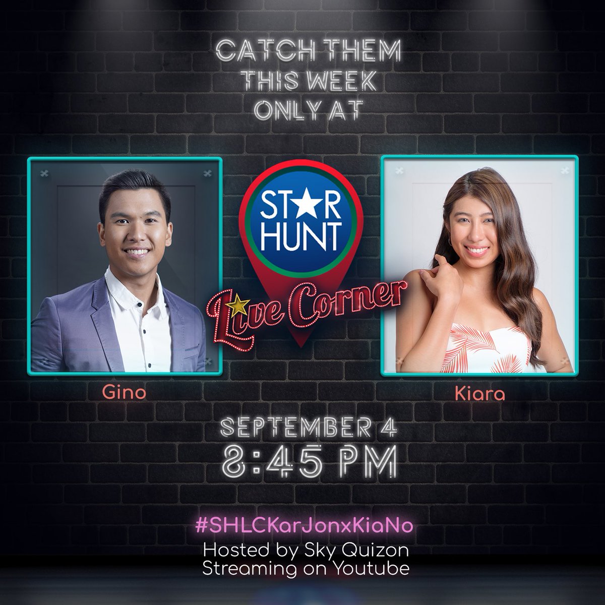 starhuntabscbn's tweet photo. Handa na ba kayo sa “Tak! Tak! Boom!” nina @iamginoroqueiv at @_kiatakahashi mamaya sa #SHLCKarJonxKiaNo? 😜 

Watch Star Hunt Live Corner on September 4, 8:45 PM streaming only on https://t.co/cckzevjfmv 🎉 https://t.co/eEGcMdqZQ0